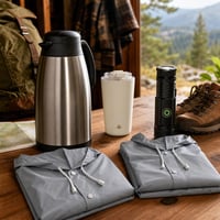 Avanturistički paket za prirodu: 5000 lm svjetiljka + 2 l termosica + 380 ml šalica + 2x kabanica 1