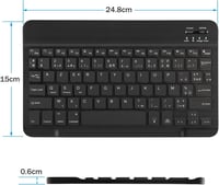Háttérvilágítású AZERTY Bluetooth billentyűzet iPad, Mac, Windows, Android eszközökhöz 4