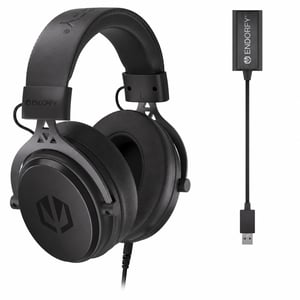 ENDORFY Viro Plus USB gaming slušalice 7.1 — neispravne, djelomično rade: lijevi zvučnik ne radi, nedostaje mikrofon (stanje: vidi 2. sliku)