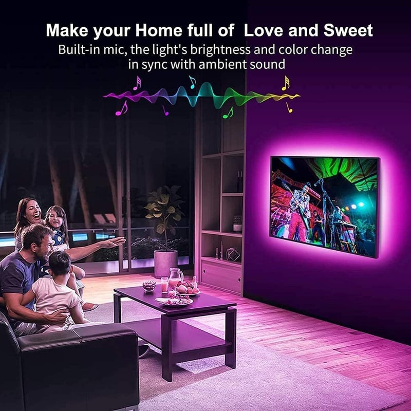 JA 5M RGB LED Szalag 150 LED 5050 SMD - 12V Tápegységgel, 44 Gombos Távirányítóval és Vevőegységgel - Dekorációs Világítás Otthonra