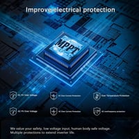 Újracsomagolt 500W MPPT Grid Tie Inverter napelemhez, 12V akkumulátorhoz - Y&H 6