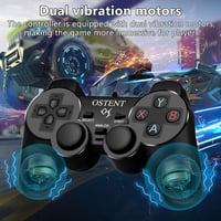 Sony PlayStation kompatibilis vezetékes kontroller, dupla rezgéssel - PS1/PS2/PSX 4