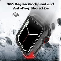 Apple Watch 45mm Edzett Üveg Védőfólia - 2db, Series 7/8 Kompatibilis 4