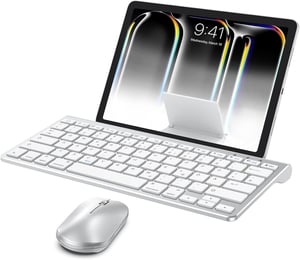 OMOTON Bluetooth tipkovnica za Mac, talijanski raspored, numerička tipkovnica, kompatibilna s MacBook Air/Pro/iMac, bijela