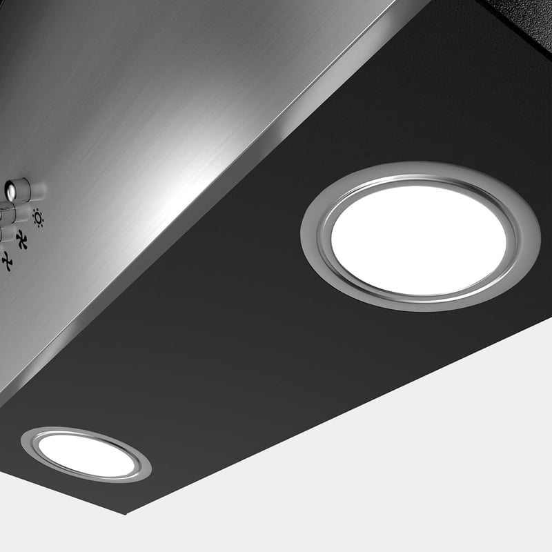 CIARRA CBCB6736C 60 cm-es Páraelszívó 380 m³/h LED Világítás Rozsdamentes Acél Fali