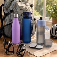 Set za školu i sport: 500ml termos boca + 750ml sportska boca + 600ml boca s filtrom + 2 filtra 1