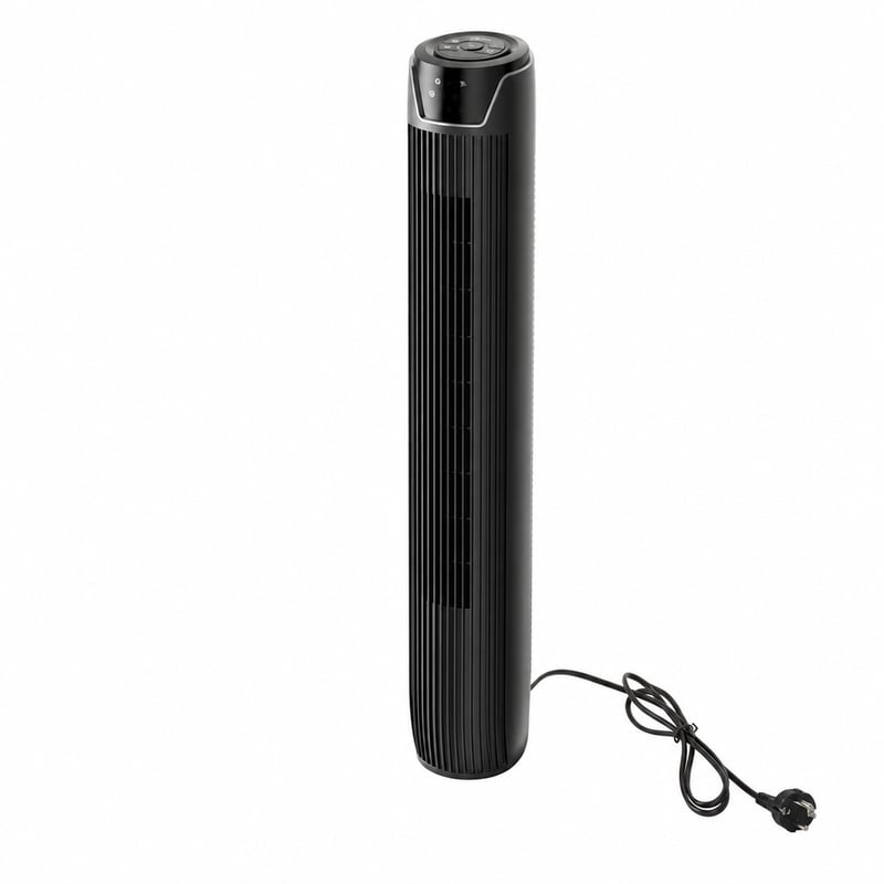 Midea FZ10-17JR Stupni ventilator 92 cm crni — — za dijelove / za rastavljanje: ne puše, bez postolja i daljinskog upravljača (stanje: vidi 2. sliku)