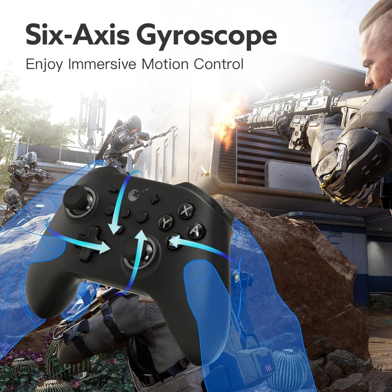 GuliKit KK3 Pro Vezeték Nélküli Kontroller Nintendo Switch/OLED/PC/Steam Deck Eszközökhöz - Hall Joystick, 1000Hz Válaszidő, Maglev Rezgés,