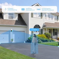 EZVIZ C8c 2MP Kültéri WiFi Biztonsági Kamera Szett (2db) - 360° Panoráma, Személyérzékelés, Követés, Színes Éjjellátás, Kétirányú Hang, Időj 4
