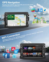 CAMECHO Android 13 Autórádió Renault Dacia Logan Duster Sandero Lodgy Capture Lada Xray - 7" Dupla DIN Bluetooth Navigáció CarPlay MirrorLin 5