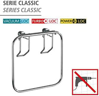 WENKO Classic króm törölközőtartó gyűrű, 17 cm-es 2