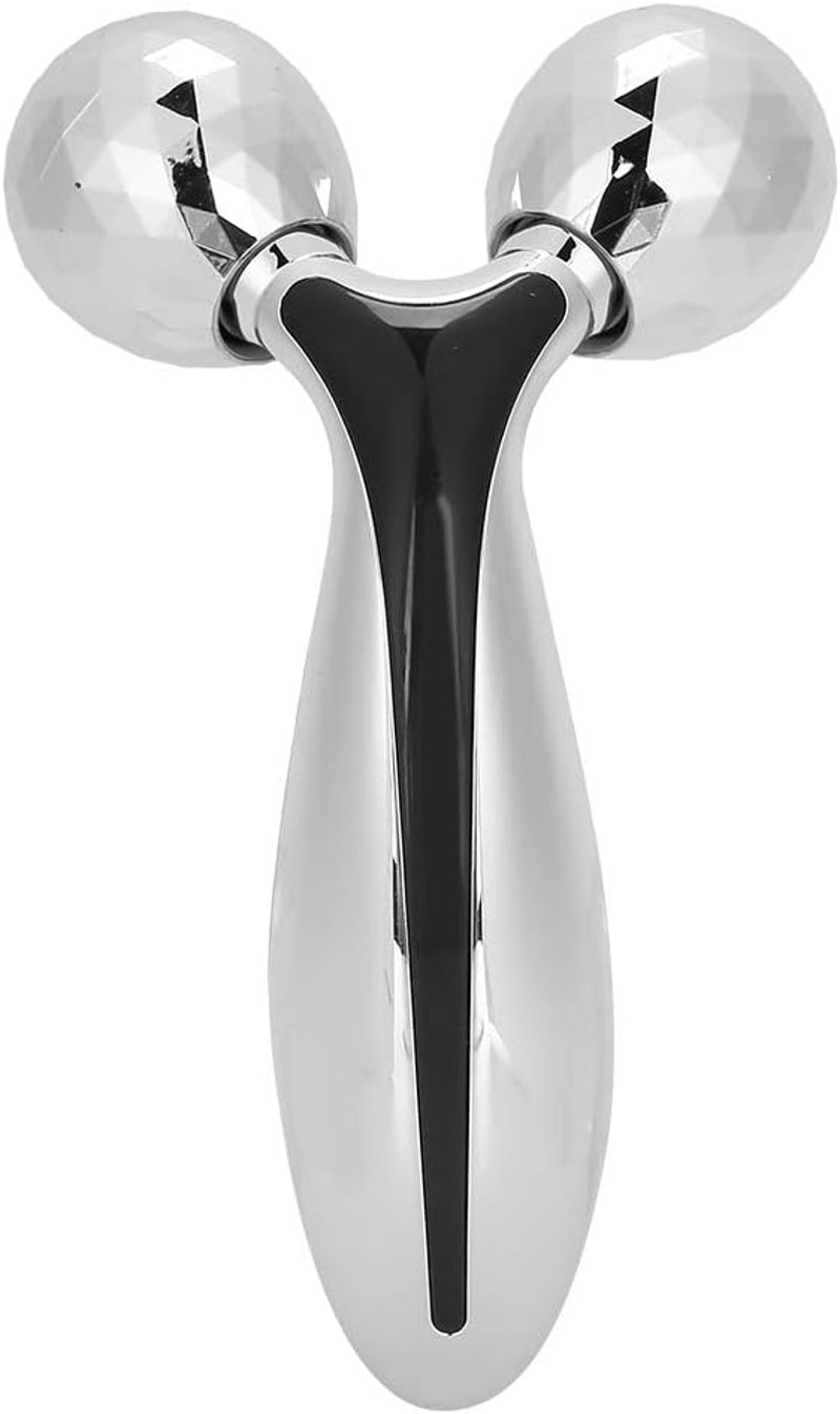 Ezüst 3D arcmasszírozó roller - Ránctalanító és feszesítő arcápoló eszköz