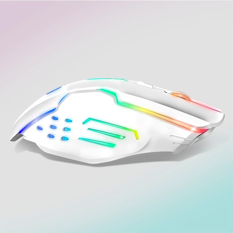 EMPIRE GAMING RF903 Vezeték Nélküli Gamer Egér - RGB LED Háttérvilágítás, 4800 DPI, Ergonomikus, Újratölthető, PS4/PS5/Xbox/PC/Mac Kompatibi
