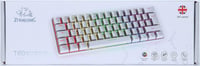 ZIYOU LANG T60 Kompakt Mechanikus Gamer Billentyűzet - RGB, Barna Kapcsolók, UK QWERTY, Tejszín 9
