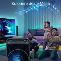 ALED LIGHT Bluetooth LED Szalag 5M RGB - Okostelefonról Vezérelhető, Vízálló, 12V-os Színes Fényszalag Otthoni és Kerti Dekorációhoz Távirán 5