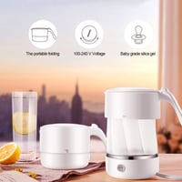 Adirigo Összecsukható Utazó Vízforraló 500ml, BPA-mentes Szilikon, 110-240V 7
