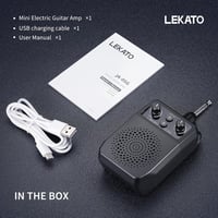 LEKATO Mini Gitárerősítő 5W - Hordozható, Bluetooth-os Zsebméretű Erősítő, Beépített Effektekkel, Elektromos Gitárokhoz, 6 Órás Üzemidő 7