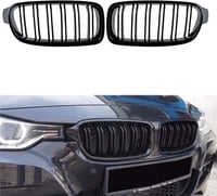 GSRECY BMW F30 F31 3-as Sorozat Fényes Fekete Vese Hűtőrács Szett - 318d 320d 330d 320i 328i 335i Kompatibilis 2012-2018 Modellekhez 1