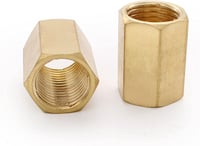 SRJQXH 2 db-os 1/4" Belső Menetes Sárgaréz Pneumatikus Adapter - Légkompresszorhoz és Sűrített Levegős Szerszámokhoz, 21 mm Hatlapfejű Csatl 1