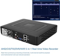 CCTV 4 csatornás biztonsági kamerarendszer rögzítő, AHD/CVI/TVI/DVR kompatibilis 5