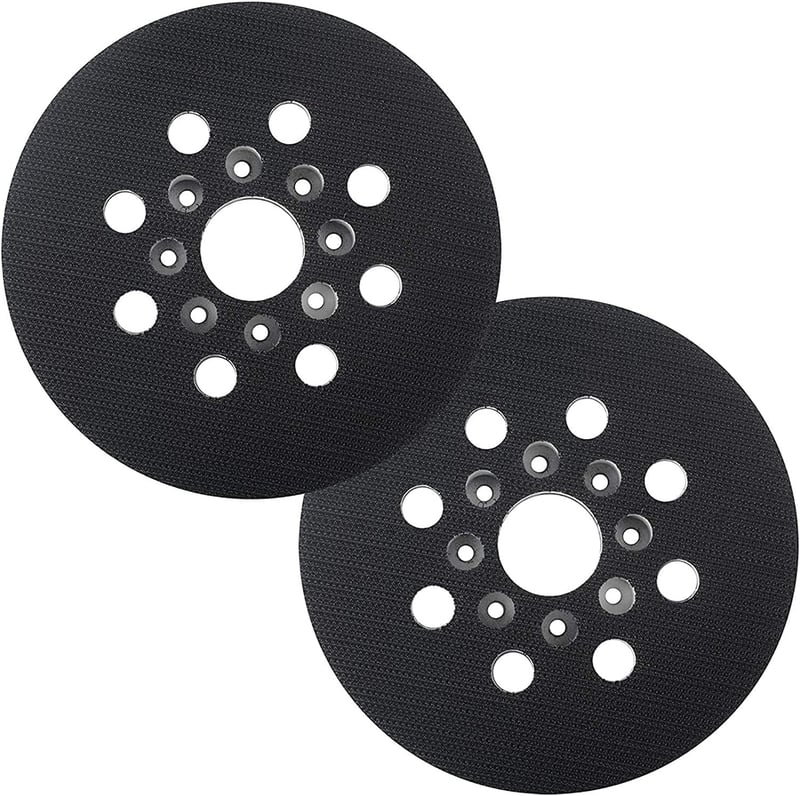 Poweka 125 mm Csiszolókorong Bosch PEX 220 A, GEX 125-1 AE, Skil 7402/7490 Gépekhez - 8 Lyukú Tépőzáras Csiszolótányér Készlet, 2 db