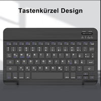 Samsung és iPad kompatibilis SENGBIRCH német Bluetooth billentyűzet, ultravékony, Type-C kábellel 7