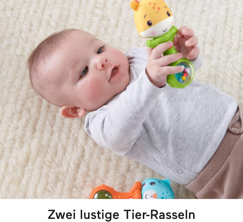 Fisher-Price Érzékfejlesztő Ajándékszett Babáknak - Készségfejlesztő Játékkészlet Állatfigurákkal 3-18 Hónapos Kortól