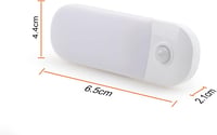 DA LIGHT LED mozgásérzékelős akkus éjjeli lámpa, 2db USB-s újratölthető szekrényvilágítás, 3000K meleg fehér 4