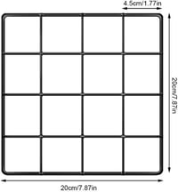 Fekete fotórács fali dekoráció 20x20 cm - Stílusos fotófal 2