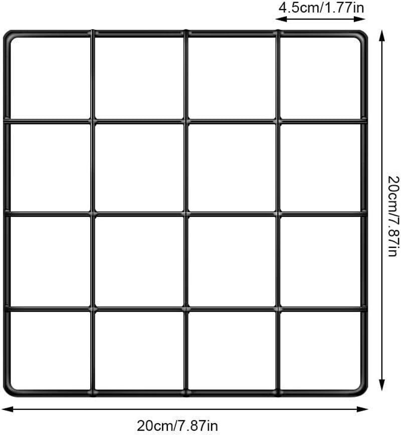 Fekete fotórács fali dekoráció 20x20 cm - Stílusos fotófal