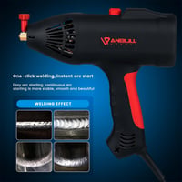 Anbull 140A Hordozható MMA Elektródás Hegesztőgép - 220V/3000W IGBT Inverteres Ívhegesztő, 1,5kg Ultrakönnyű, Digitális Kijelzővel, Túlmeleg 5