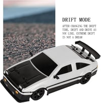 BuyWeek Drift RC Autó 1/16 Méretarány - 2.4 GHz Távirányítós Versenyautó 4 Kerék Meghajtással, LED Világítással, 2 Gumigarnitúrával Fiúknak  8