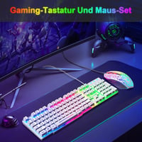 Trust GXT 838 Azor fehér RGB gaming billentyűzet és egér szett PC/PS5/PS4/Xbox 5
