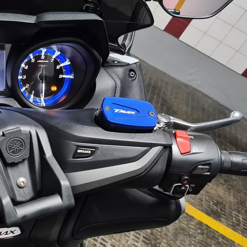 Yamaha Tmax CNC fékfolyadéktartály fedél, 500/530/560 modellekhez (2004-2020)