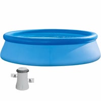 Sada kruhového bazéna Intex Easy Set s filtračným čerpadlom — chybná, čiastočne funkčná: filtračné čerpadlo vydáva hrkotavý zvuk (stav: pozri 2. obrázok) 1