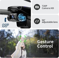 FAKJANK X19 Mini Drón 720P HD Dupla Kamerával, WiFi FPV Élő Képátvitel, Összecsukható Quadcopter Gyerekeknek, Kezdőknek, Gesztus Vezérlés, O 2