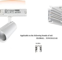 LED spotlámpa 30 W-os sínes spotlámpa 3 fázisú áramsínekhez 2800 lm Meleg fehér 3000 K 4