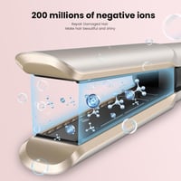 SUPGALIY Professzionális Ionos Hajegyenesítő és Hajszárító Egyben - Hőlap Nélküli Légáramlásos Technológia, 4 Hőfokozat, Arany 3