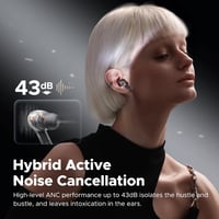 SoundPEATS Capsule3 Pro Hi-Res Bluetooth Fülhallgató, LDAC, Hibrid Aktív Zajszűrés, 6 Mikrofon, 52 Órás Üzemidő, Átlátszó Fekete 4