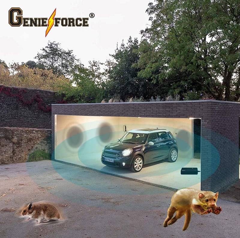 Genieforce® Ultrahangos nyestriasztó készülék - Beltéri védelem házba, padlásra, pincébe