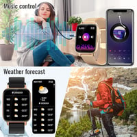 Nemheng 1.69" okosóra: Bluetooth hívás, IP67, pulzusmérő, Android/iOS 6