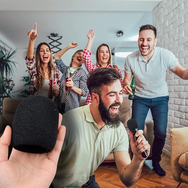 Mikrofon szivacs védő 8 db - KTV, színpad, karaoke