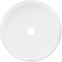 ECD Germany Kerek Mosdókagyló - 350 x 120 mm - Fehér Kerámia - Modern Fürdőszobai Mosdó - Padlóra Szerelhető - Lefolyó Nélkül 2