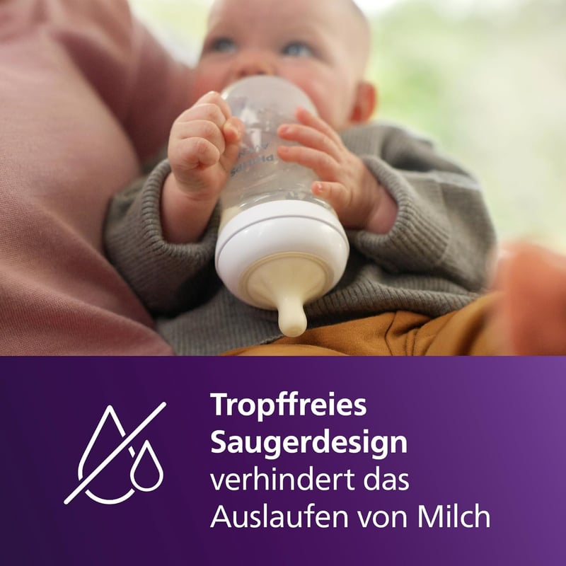Philips Avent Natural Response Újszülött Ajándékszett - 4 Cumisüveg, Ultra Puha Cumi és Üvegmosó Kefe, 0-12 Hónapos Babáknak, BPA-mentes