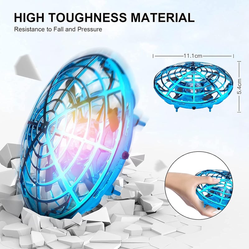 Kriogor Mini UFO Drón - 360° Forgás, LED, Infravörös Irányítás, Fiúknak és Lányoknak
