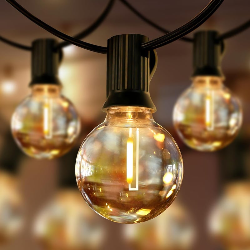 flintronic 11m-es Napelemes LED Fényfüzér, 60 Kristálygömbbel - Kültéri Dekoráció