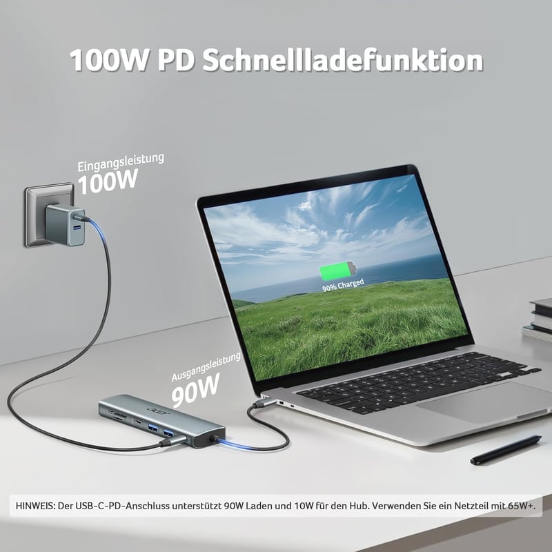 Acer 7-in-1 USB-C Hub - 4K HDMI, 2x USB 3.0, 100W PD, SD/TF Kártyaolvasó, Alumínium Dokkoló iPhone 15/16, MacBook, iPad Pro/Air