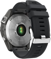 Garmin Fenix fekete szilikon óraszíj - strapabíró cserepánt 2