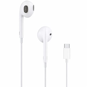 Apple EarPods slušalice s USB-C priključkom, bijele – vidljivo je da su korištene na dijelu sa zvučnikom (stanje: vidi 2. sliku)