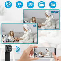 ZUNHAI Mini Kamera 4K HD Felbontással - Mobiltelefonos Élő Közvetítés, Mozgásérzékelés, Vezeték Nélküli Biztonsági Kamera Bel- és Kültéri  2